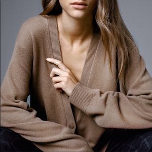 Aritzia The Group By Babaton Ride Cardigan Beige